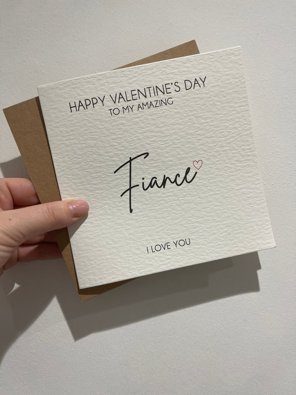 Happy Valentines Fiance, Wife Or Husband Valentines Day Funny Humorous Hammered Card & Envelope by WinsterCreations™ Official Store