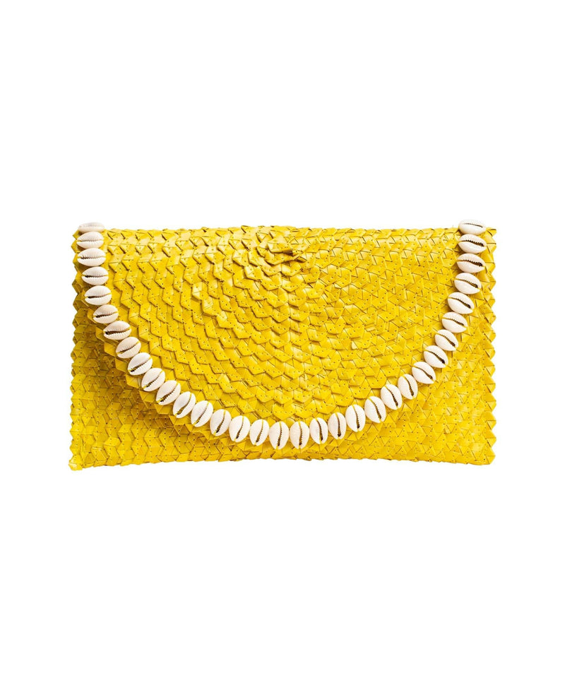 Pandegelang Raffia Seashell Clutch by FutureBrandsGroup