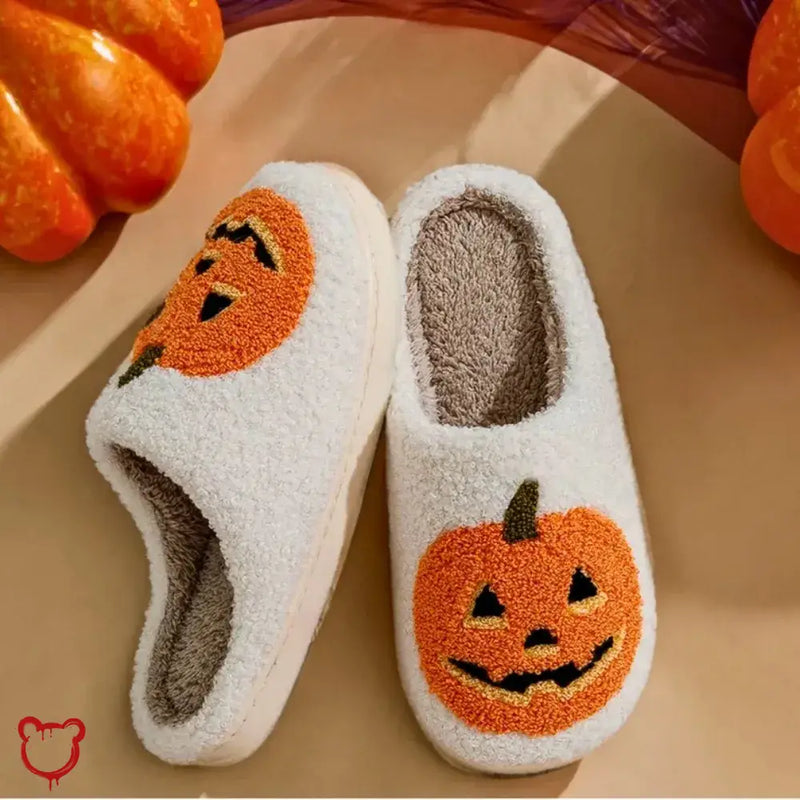 Pumpkin Halloween Slippers by The Cursed Closet