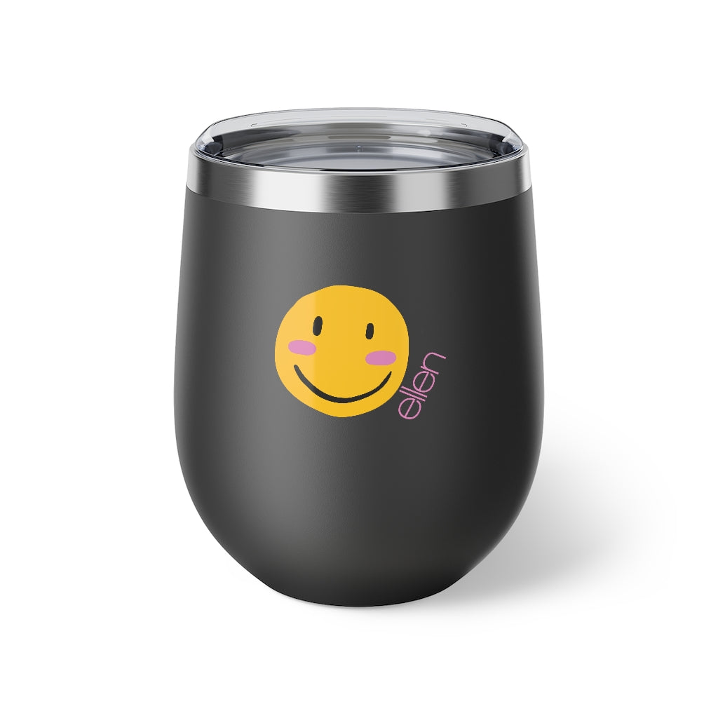 Smile Wine Tumbler-White