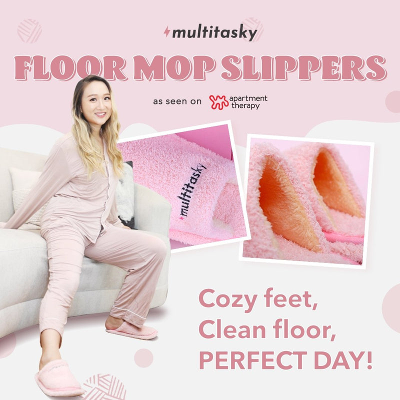 Multitasking Floor Mop Slippers with Removable Sole by Multitasky –  ellenshop